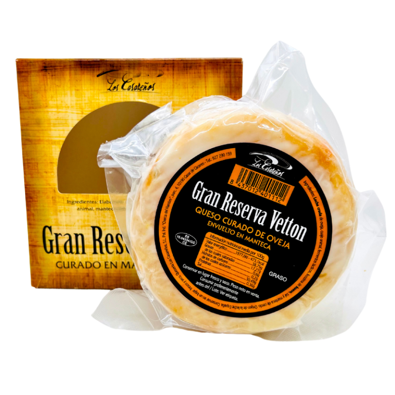 Gran Reserva Vetton - Queso de oveja envuelto en mateca